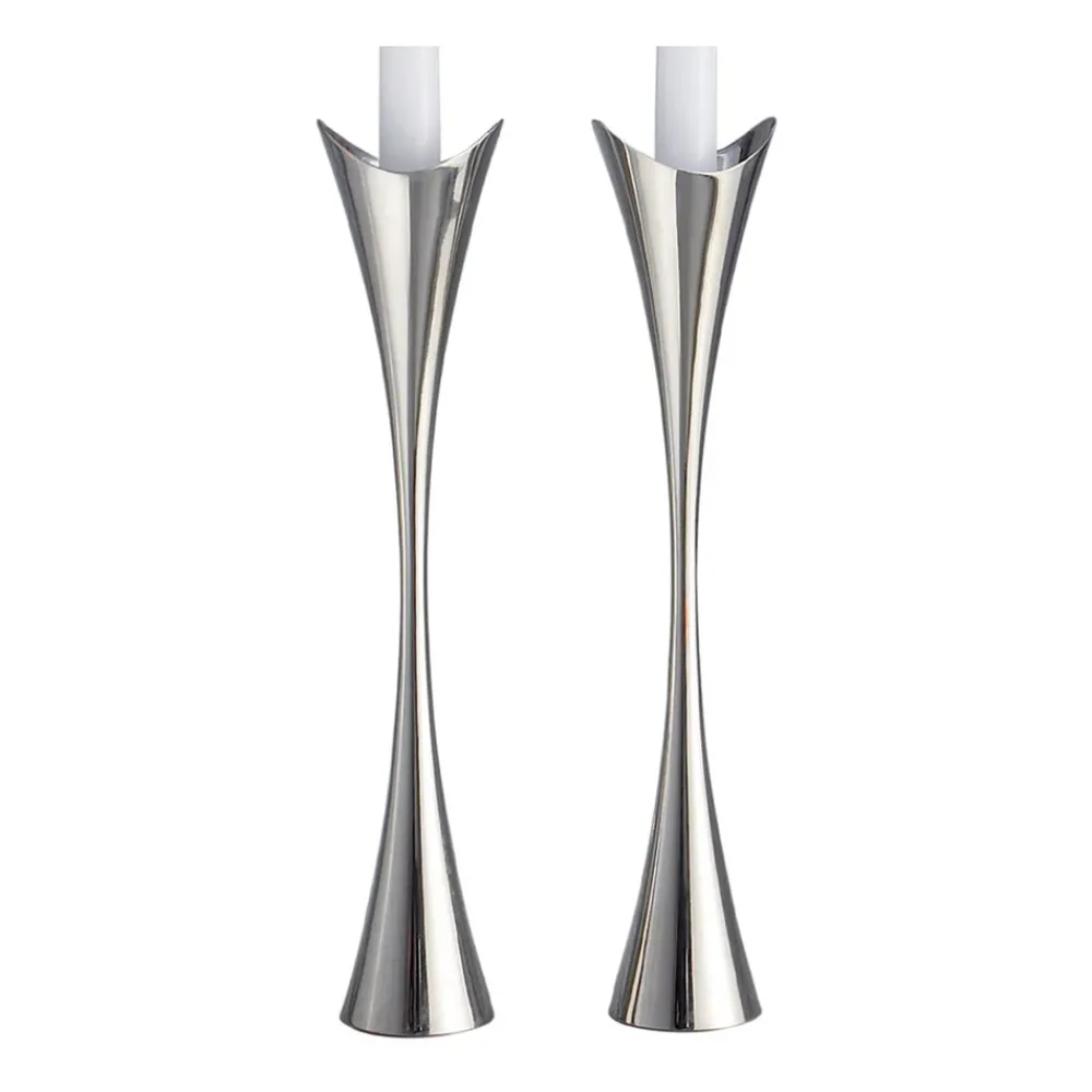 Nambe Candles|11" Curve Candlesticks