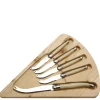 Jean Dubost Laguiole Flatware|5 Piece Cheese Set in Ivory