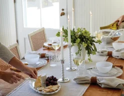 Mariposa Dinnerware|Alabaster White Dinner Plate, Set in 4