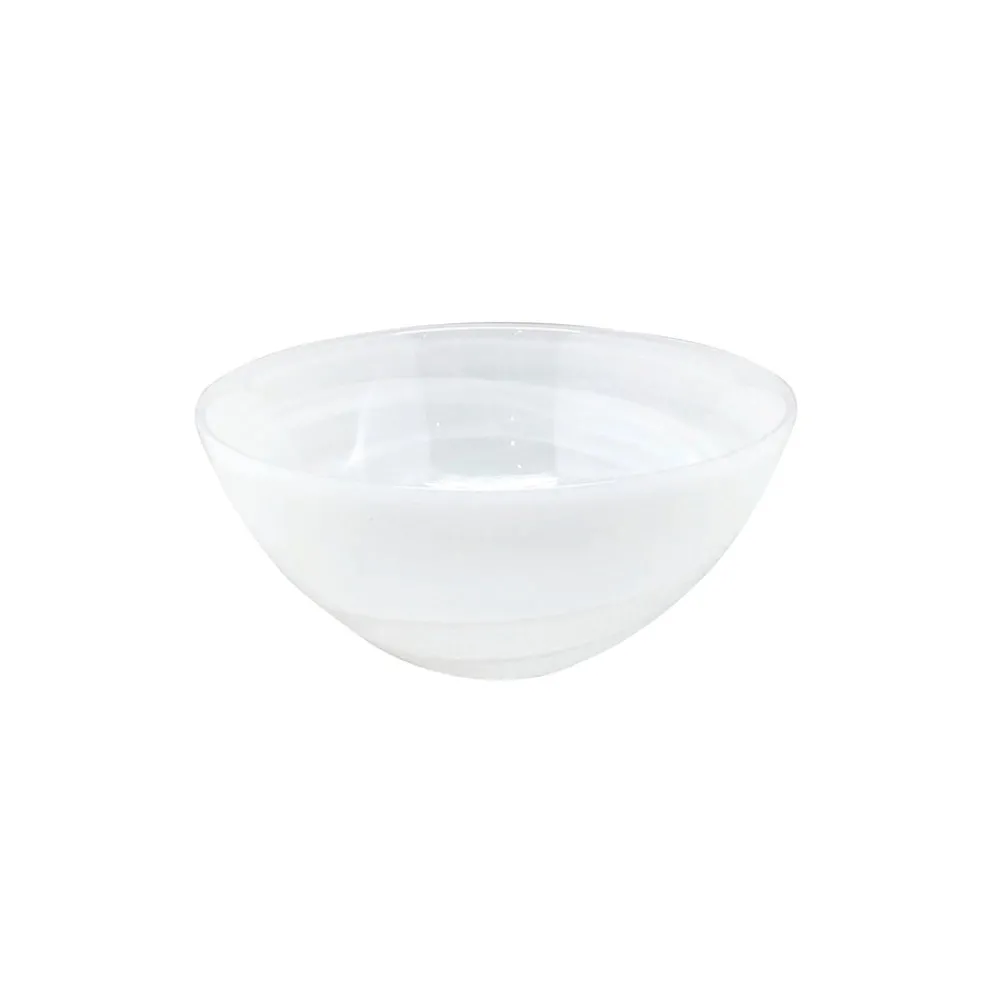 Mariposa Dinnerware|Alabaster White Individual Salad Bowl, Set in 4