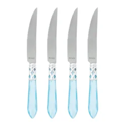 VIETRI Flatware|Aladdin Antique White Steak Knives, Set of 4