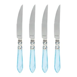 VIETRI Flatware|Aladdin Antique White Steak Knives, Set of 4