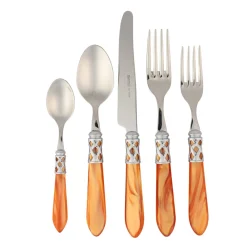 VIETRI Dinnerware|Aladdin Brilliant Honey Five, Piece Place Setting