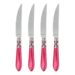 VIETRI Flatware|Aladdin Brilliant Steak Knives, Set of 4