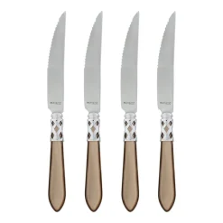 VIETRI Flatware|Aladdin Brilliant Steak Knives, Set of 4