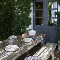 Costa Nova Dinnerware|Alentejo Collection Oval Platter in White