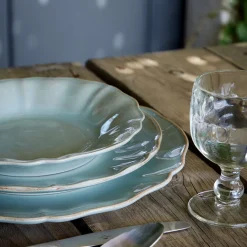 Costa Nova Dinnerware|Alentejo Collection Pasta Plates in Turquoise, Set of 6