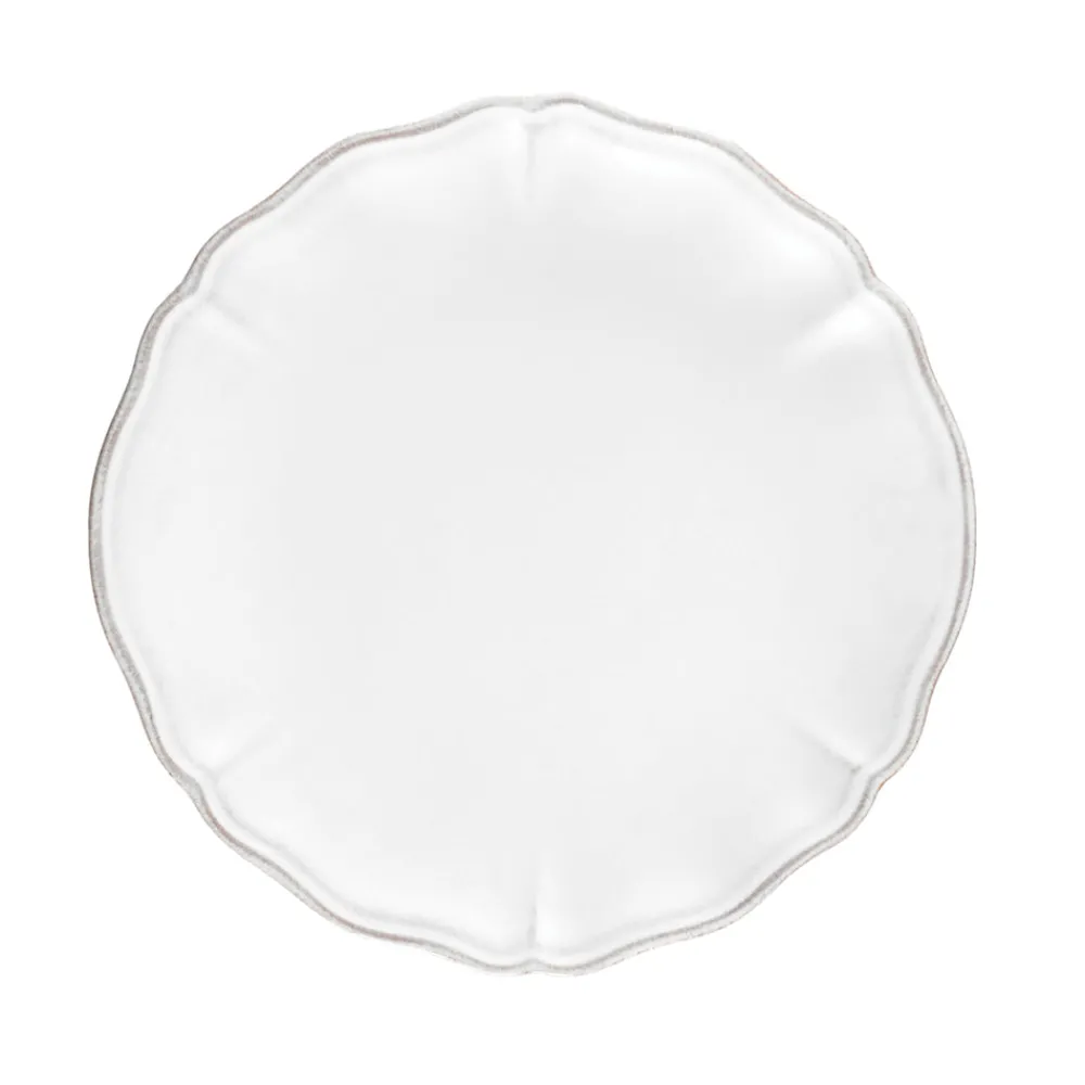 Costa Nova Dinnerware|Alentejo Collection Salad Plates in White, Set of 6