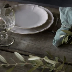 Costa Nova Dinnerware|Alentejo Collection Salad Plates in White, Set of 6