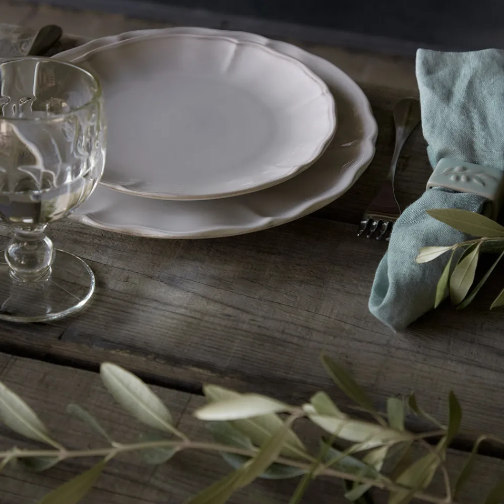 Costa Nova Dinnerware|Alentejo Collection Salad Plates in White, Set of 6