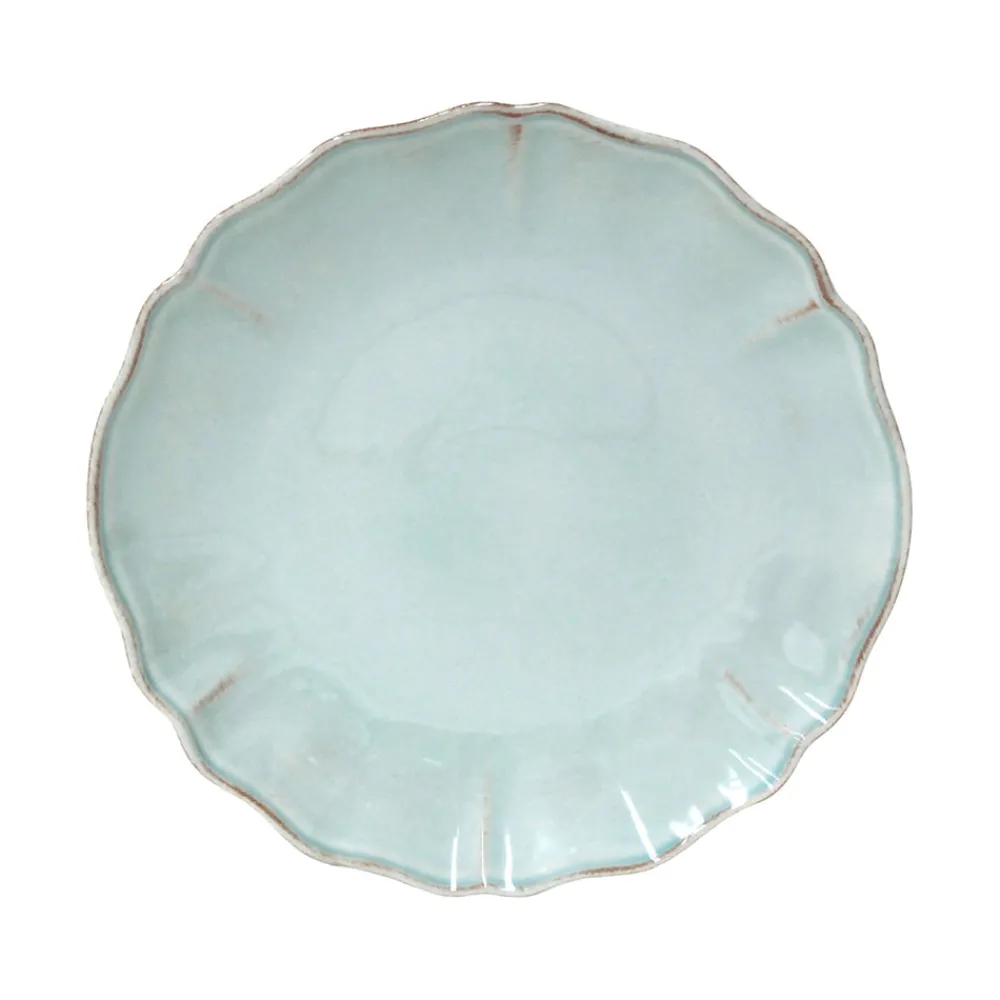 Costa Nova Dinnerware|Alentejo Collection Salad Plates in Turquoise, Set of 6