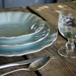 Costa Nova Dinnerware|Alentejo Collection Salad Plates in Turquoise, Set of 6