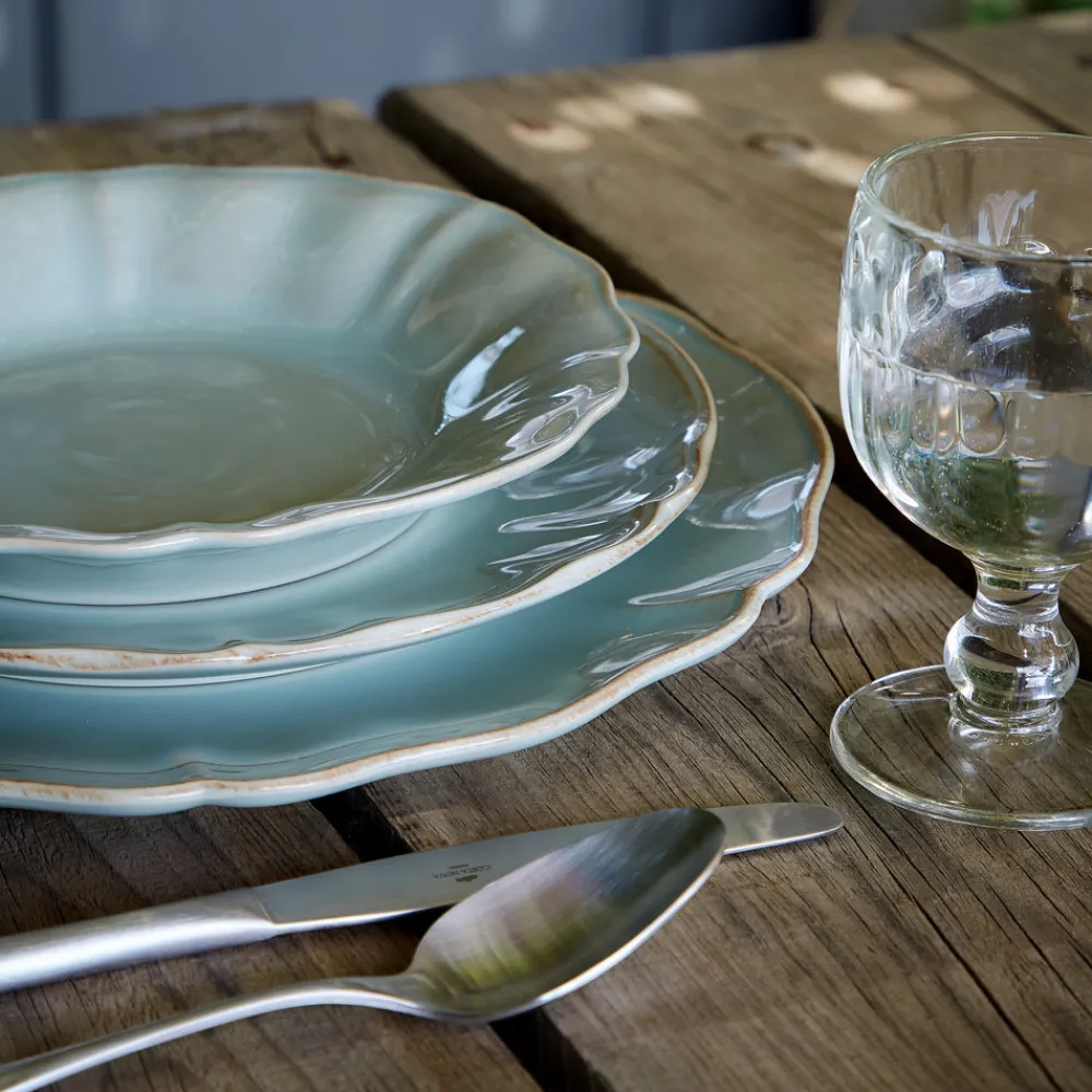 Costa Nova Dinnerware|Alentejo Collection Salad Plates in Turquoise, Set of 6