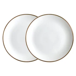 Twig NY Dinnerware|Alex Gold Set of 2, 8" Salad / Dessert Plate