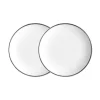 Twig NY Dinnerware|Alex Platinum Set of 2, 6-1/2" Bread/Canape Plates