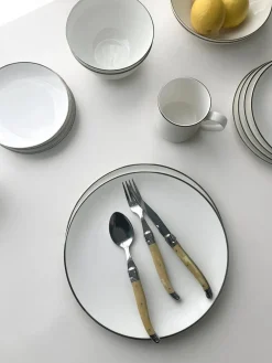 Twig NY Dinnerware|Alex Platinum Set of 2, 6-1/2