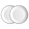 Twig NY Dinnerware|Alex Platinum Set of 2, 8" Salad / Dessert Plate