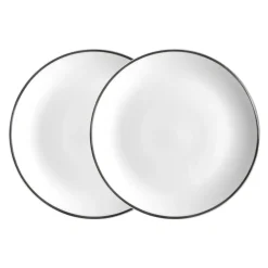 Twig NY Dinnerware|Alex Platinum Set of 2, 8" Salad / Dessert Plate