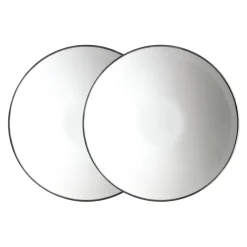 Twig NY Dinnerware|Alex Platinum Set of 2, 8" Soup / Pasta Bowl
