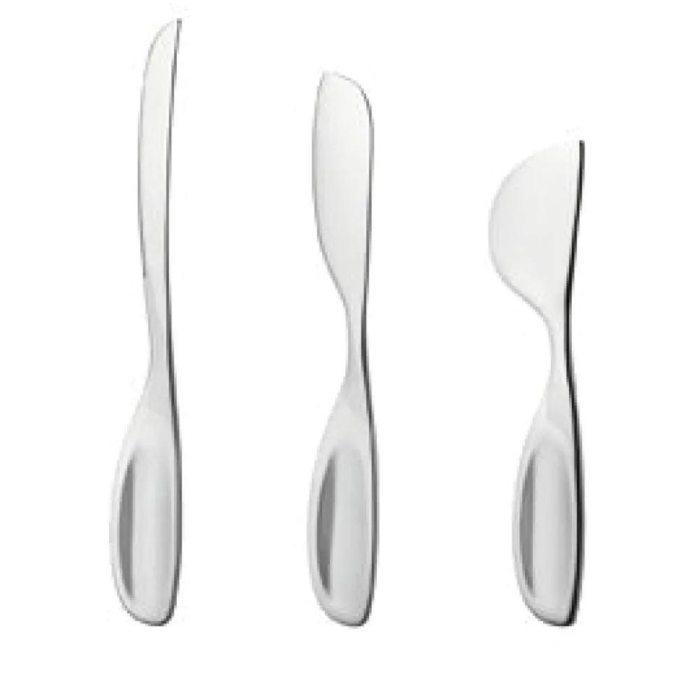 Georg Jensen Flatware|Alfredo Cheese Knives Stainless Steel, Set of 3