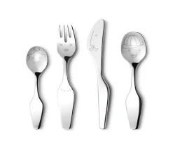 Georg Jensen Silver|Flatware|Alfredo Twist Family Cutlery Sterling Silver, Set of 4