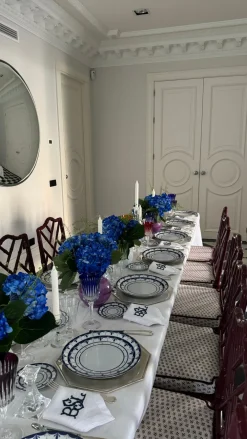 Molecot Dinnerware|Alhambra Blue Dinner Plate