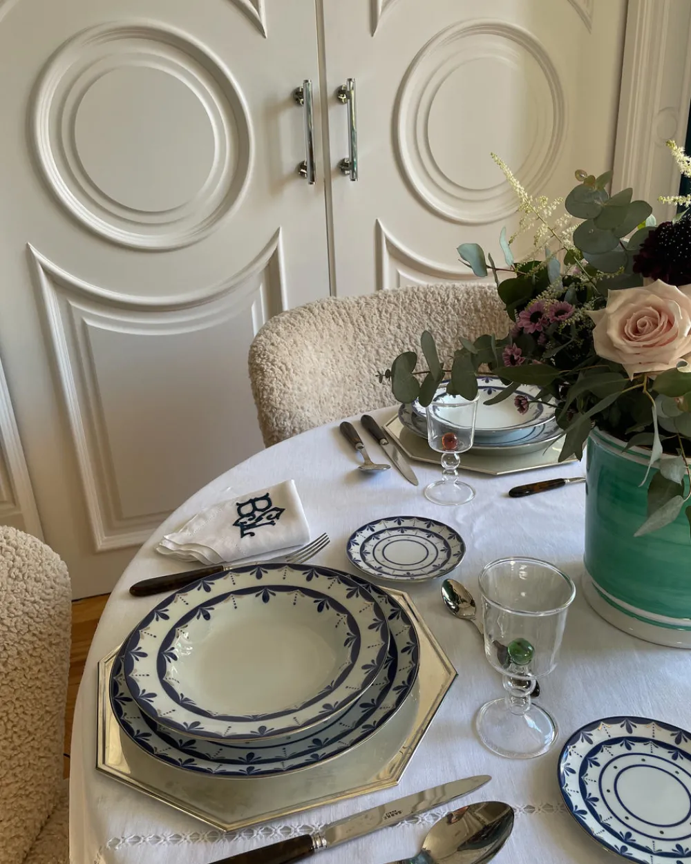 Molecot Dinnerware|Alhambra Blue Dinner Plate