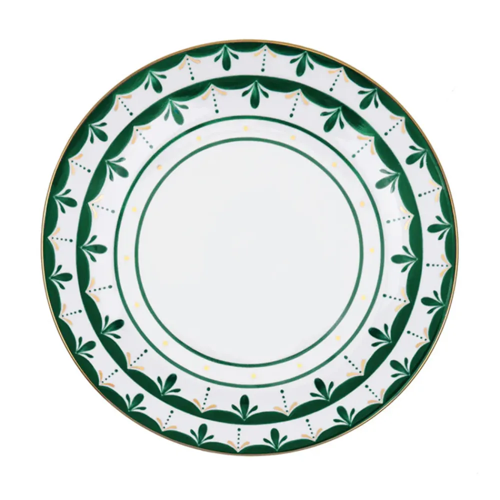 Molecot Dinnerware|Alhambra Green Dinner Plate