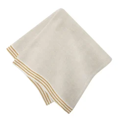 Caravan Place Settings & Linens|Alsace Natural Napkins in Natural & Mustard, Set of 4