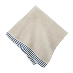 Caravan Place Settings & Linens|Alsace Natural Napkins in Natural & Blue, Set of 4