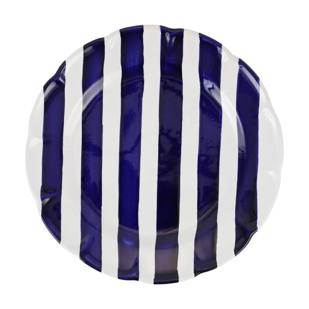 VIETRI Dinnerware|Amalfitana Stripe Dinner Plate