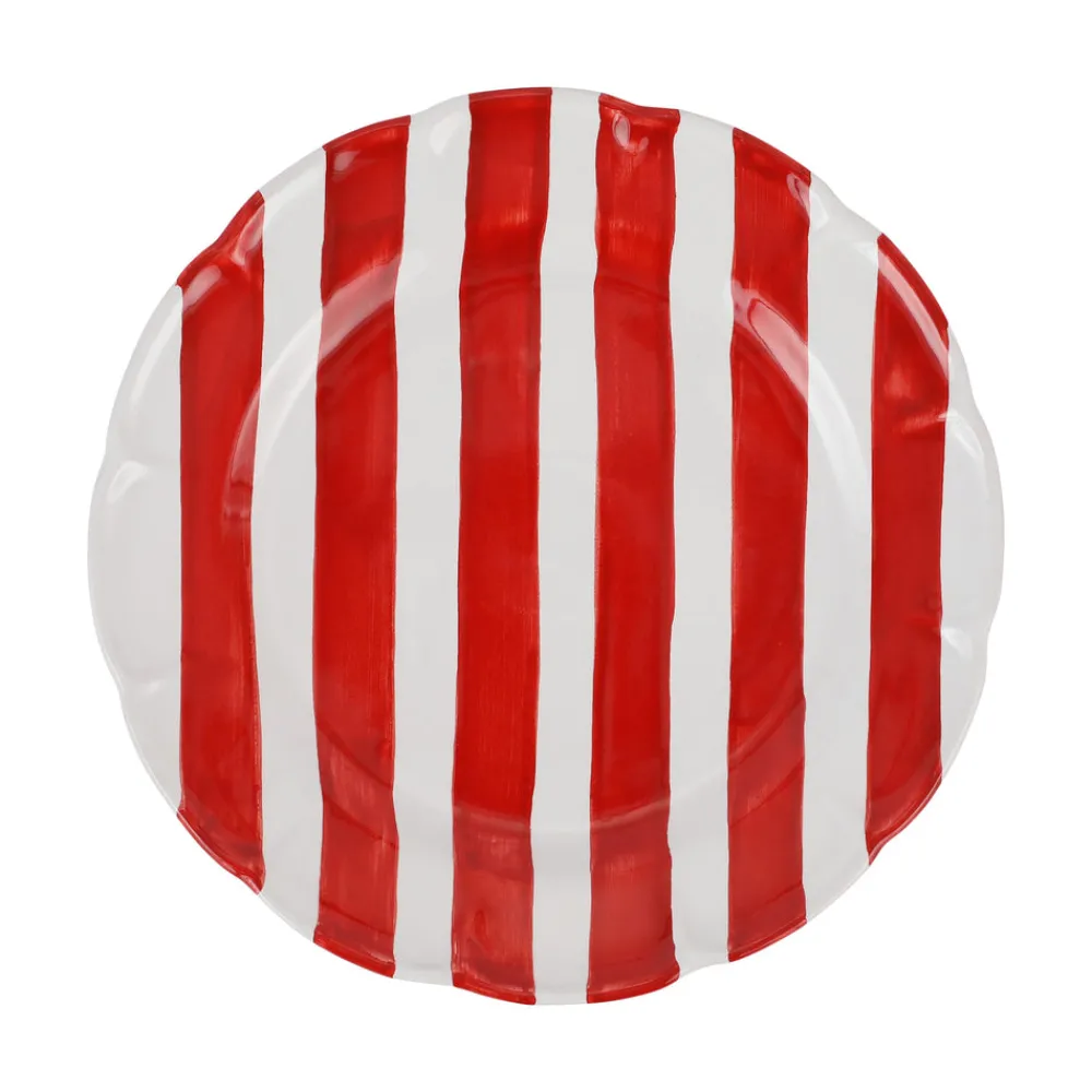 VIETRI Dinnerware|Amalfitana Stripe Dinner Plate