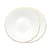 Twig NY Dinnerware|Amelie Brushed Gold Set of 2, Soup / Pasta Bowl