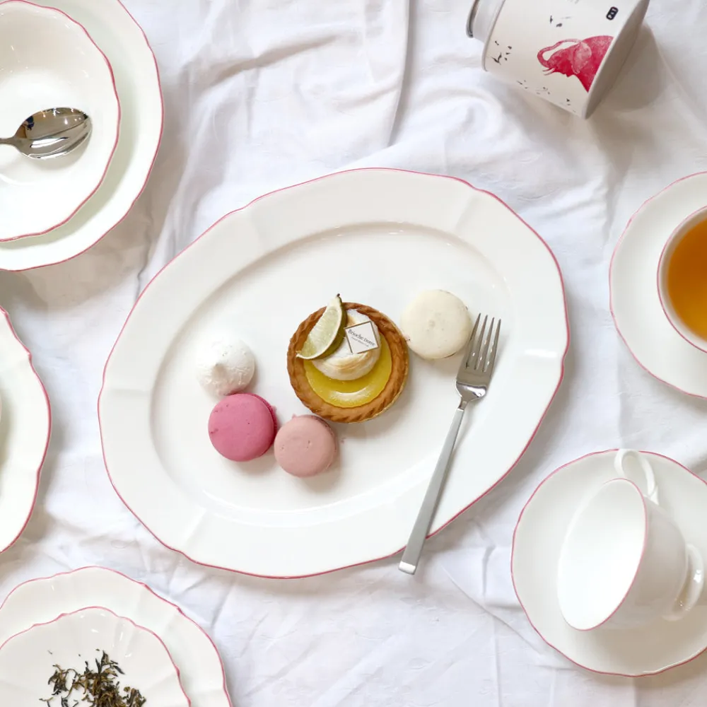 Twig NY Dinnerware|Amelie Roseate 14" Oval Platter