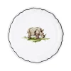 Z.d.G. Dinnerware|Animaux de la Savane Dessert/Side Plate, Rhino