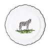 Z.d.G. Dinnerware|Animaux de la Savane Dessert/Side Plate, Zebra