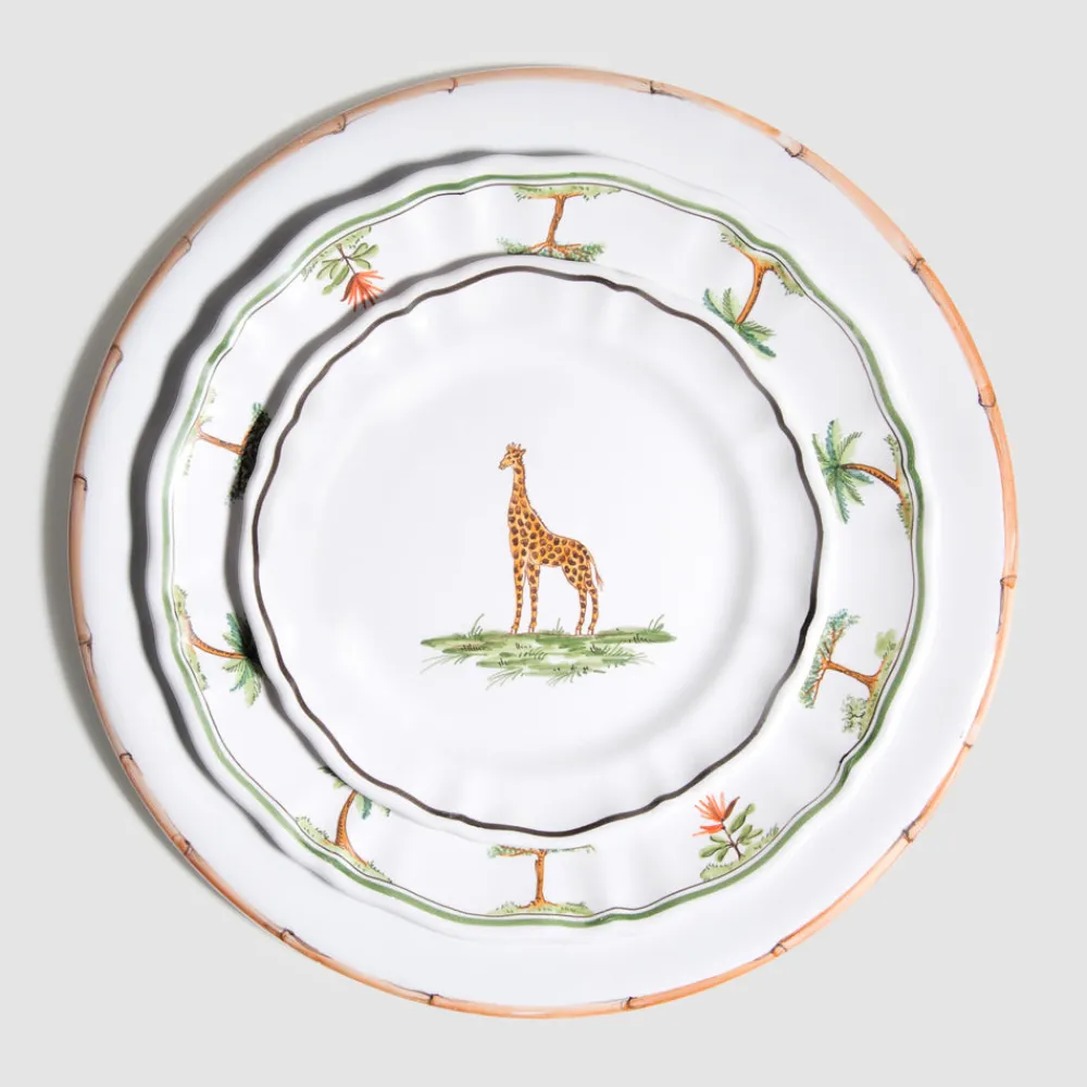 Z.d.G. Dinnerware|Animaux de la Savane Dessert/Side Plate, Elephant
