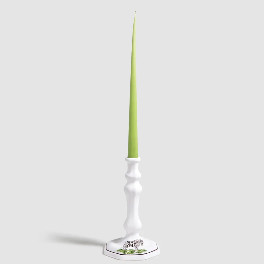 Z.d.G. Candles|Animaux de la Savane Octagonal Candlestick, Zebra