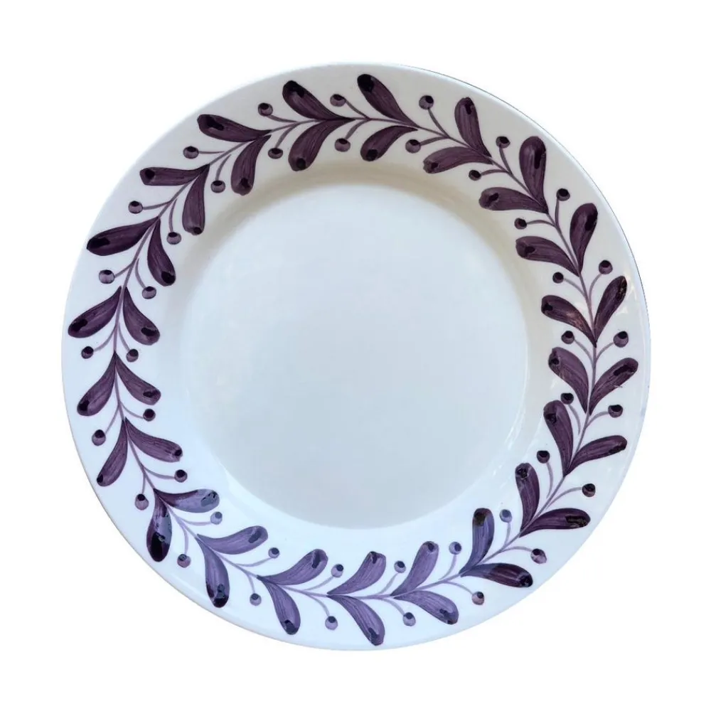Carolina Irving and Daughters Dinnerware|Anna Aubergine Dessert Plate