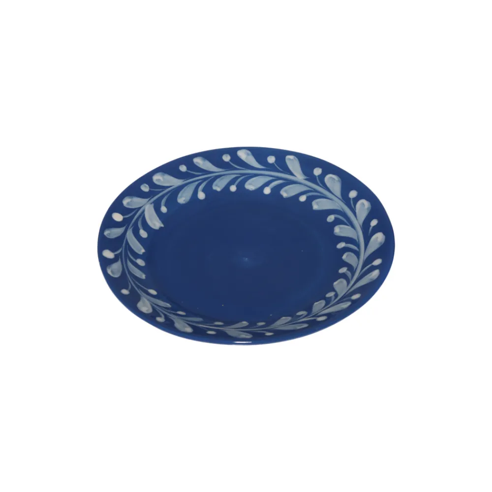 Carolina Irving and Daughters Dinnerware|Anna Blue Reverse Dessert Plate