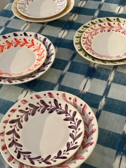 Carolina Irving and Daughters Dinnerware|Anna Coral Dessert Plate
