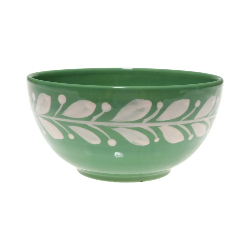 Carolina Irving and Daughters Dinnerware|Anna Reverse Green Cereal Bowl