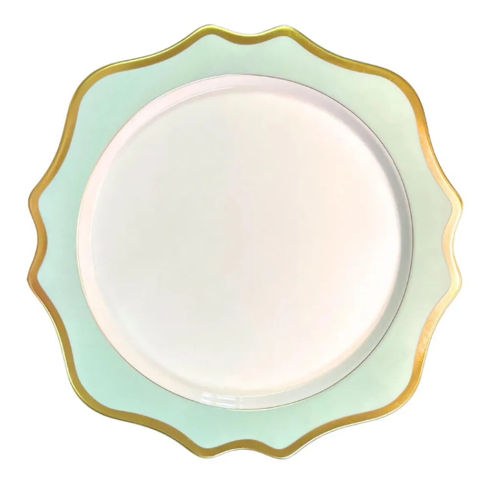 Anna Weatherley Dinnerware|Anna's Palette Charger in Aqua Green