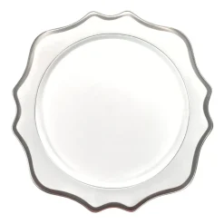 Anna Weatherley Dinnerware|Anna's Palette Charger in Grey/Platinum