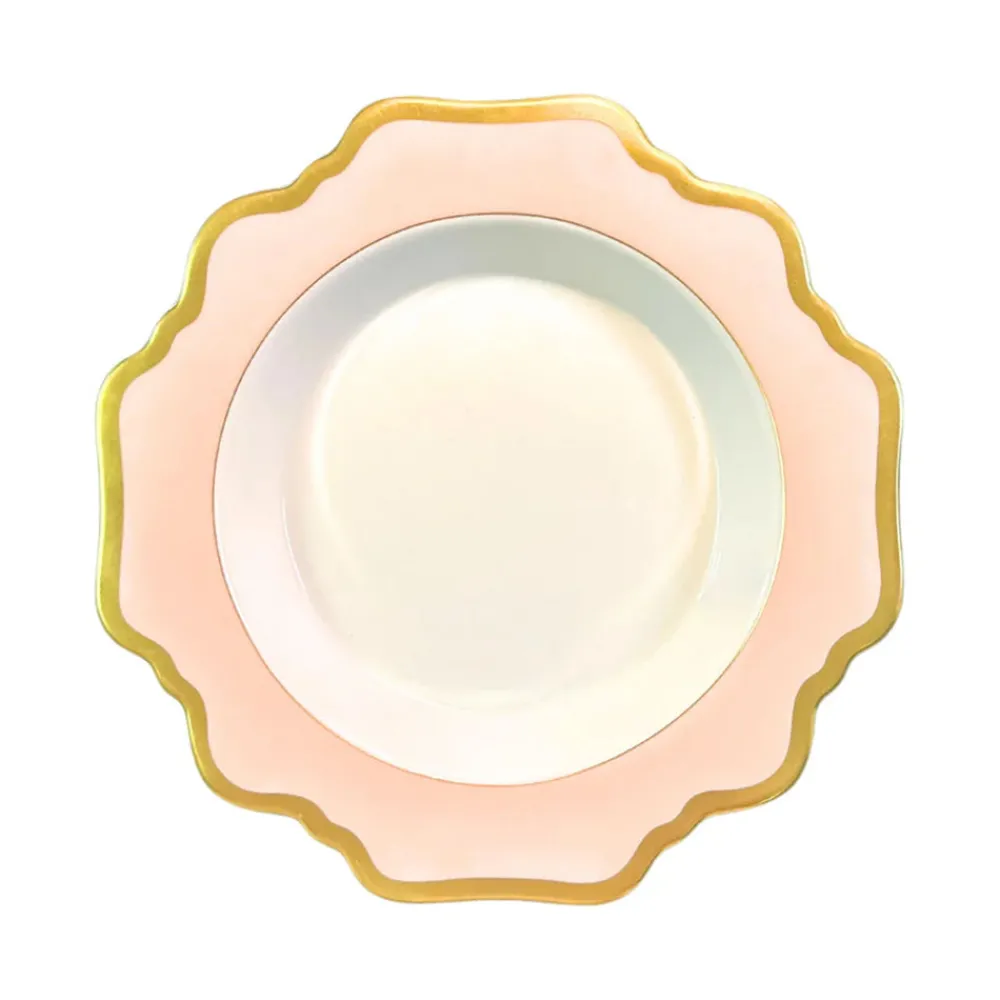 Anna Weatherley Dinnerware|Anna's Palette Rim Soup in Dusty Rose