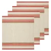 Caravan Place Settings & Linens|Antibes Napkin in Natural & Sherbert, Set of 4