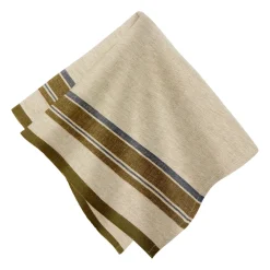 Caravan Place Settings & Linens|Antibes Napkin in Natural & Green, Set of 4