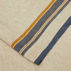 Caravan Place Settings & Linens|Antibes 20x72 Runner in Natural & Blue