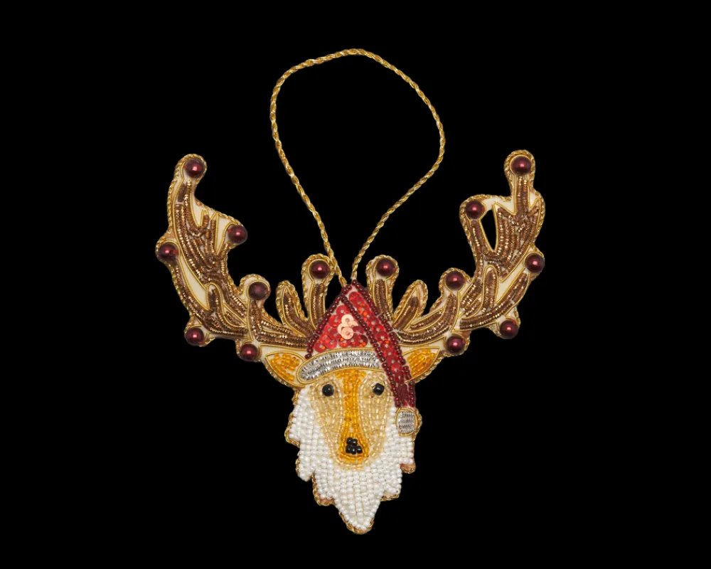 Henry Handwork Place Settings & Linens|Antlers Ornament