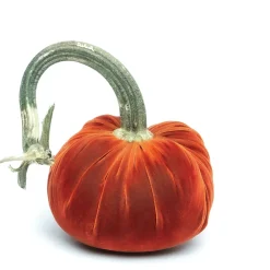 Hot Skwash Living|Décor|Apricot Silk Velvet Pumpkin